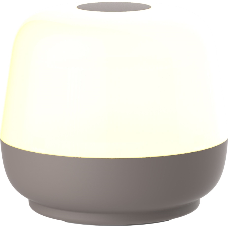 LED Dæmpbar touch-funktion udendørs bordlampe SAMBA LED/1,2W/5V USB 1200 mAh IP44 grå