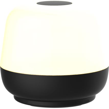 LED Dæmpbar touch-funktion udendørs bordlampe SAMBA LED/1,2W/5V USB 1200 mAh IP44 sort