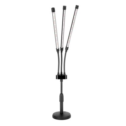LED Dæmpbar flexible bordlampe til plantevækst VITARO 3xLED/10W/230V sort