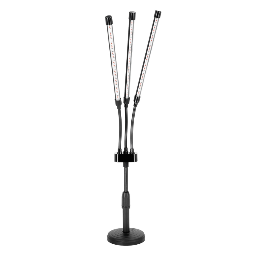 LED Dæmpbar flexible bordlampe til plantevækst VITARO 3xLED/10W/230V sort