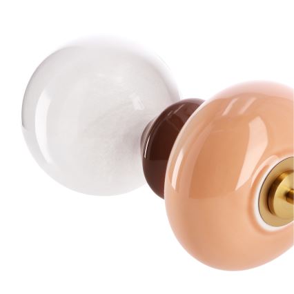 LED Bordlampe FLORES LED/10W/230V guld/orange/brun