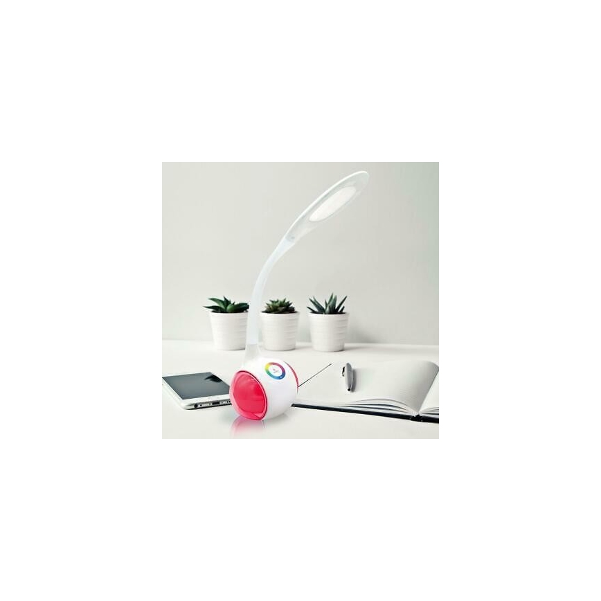 LED bordlampe genopladelig dæmpbar RGB-farver LED/5W/5V 2400mAh