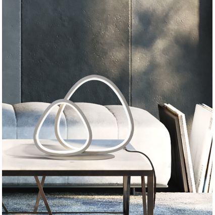 LED bordlampe HELIX LED/15W/230V sølv