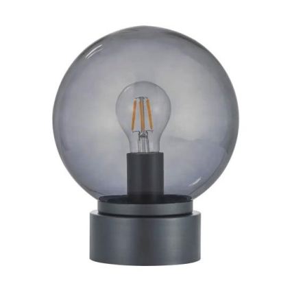 LED bordlampe JIMMY 1xE27/60W/230V antracit/røget sort