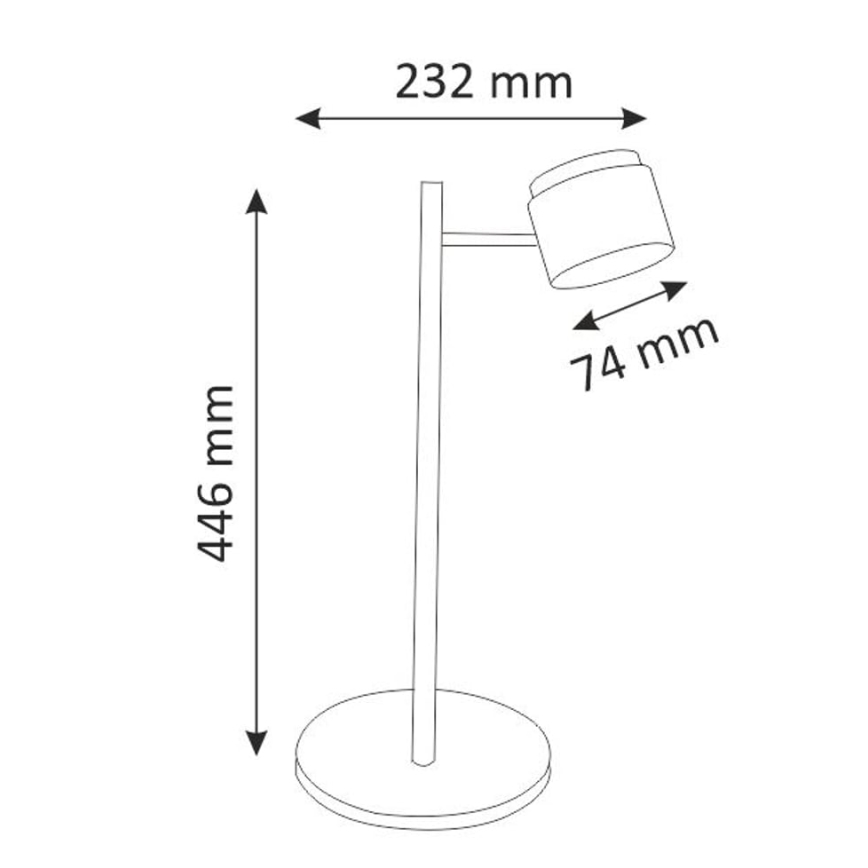 LED bordlampe KUBIK LED/4,2W/230V sort