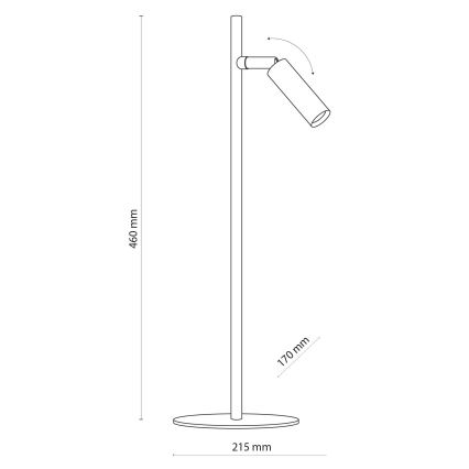 LED Bordlampe LAGOS 1xG9/6W/230V 4000K hvid