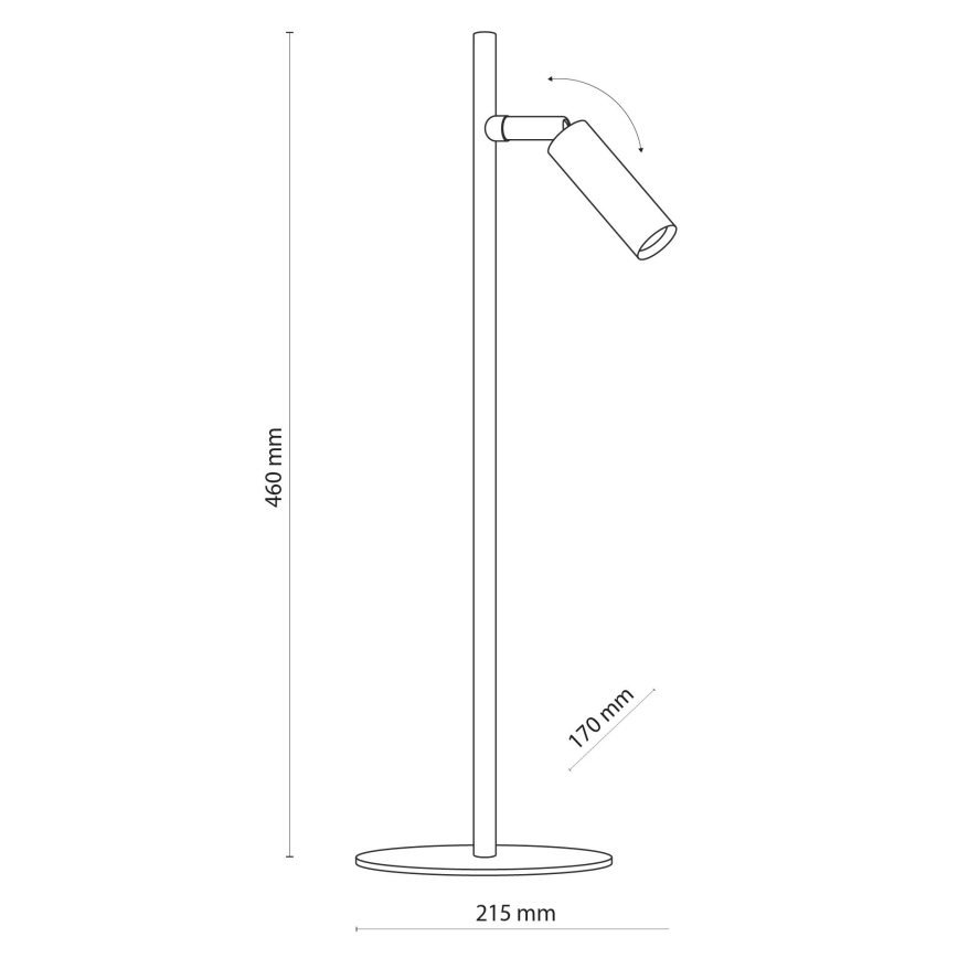 LED Bordlampe LAGOS 1xG9/6W/230V 4000K hvid