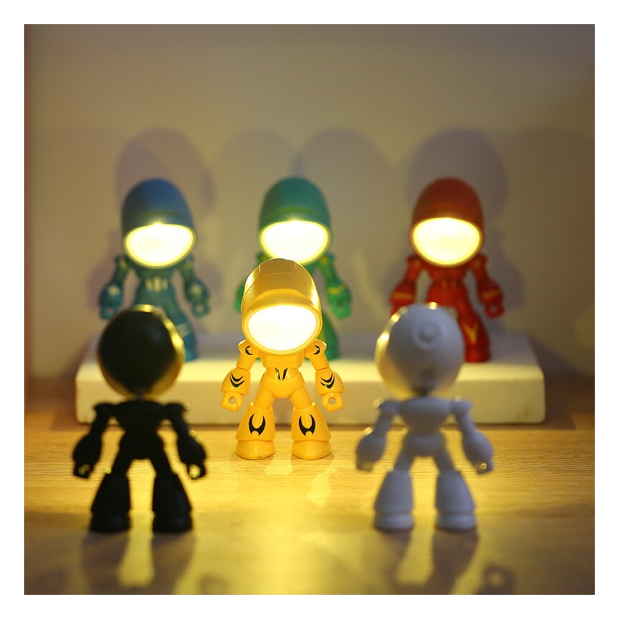 LED bordlampe LED/0,06W/3xLR41 robot sort