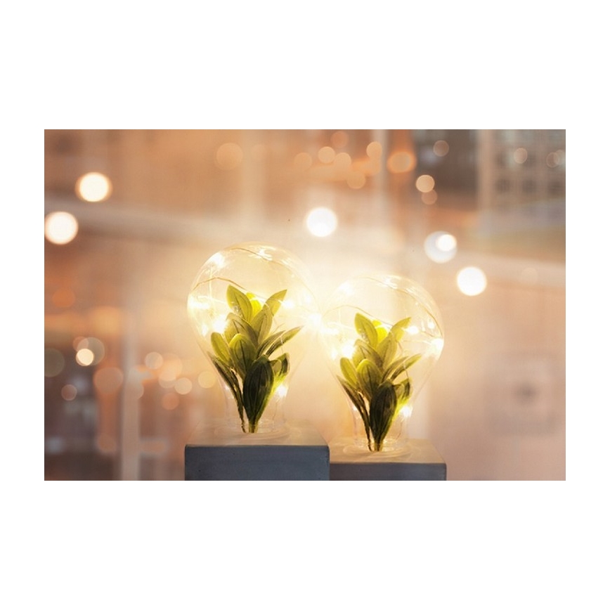 LED bordlampe LIV LED/2xAAA grå