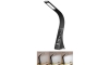 LED bordlampe m. display dæmpbar LEATHER LED/7W/230V sort
