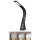 LED bordlampe m. display dæmpbar LEATHER LED/7W/230V sort