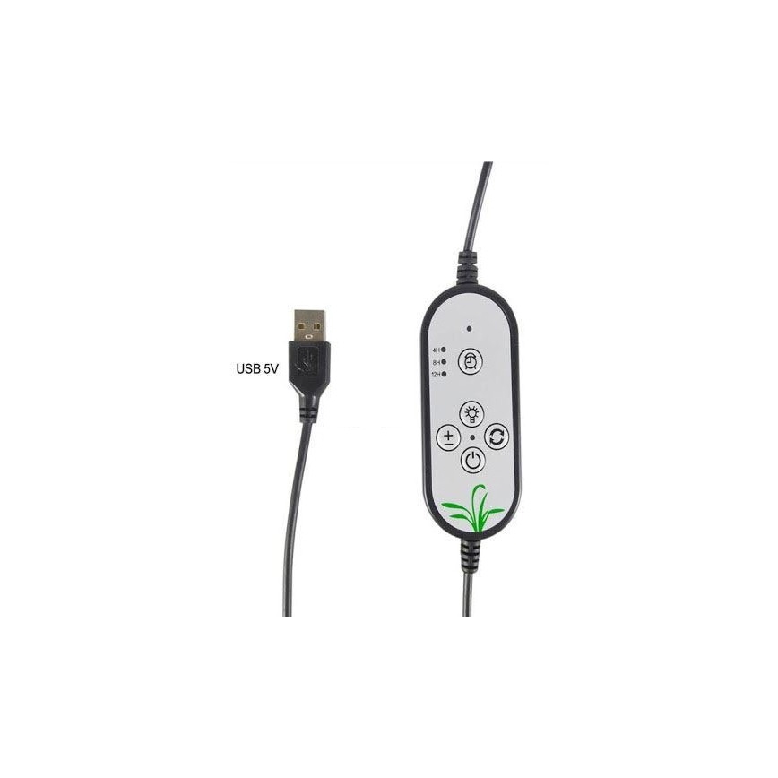 LED bordlampe m. klemme til plantevækst dæmpbar LED/12W/5V