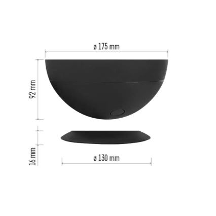 LED bordlampe m. RGB-farver dæmpbar GoSmart LED/7W/230V Wi-Fi sort