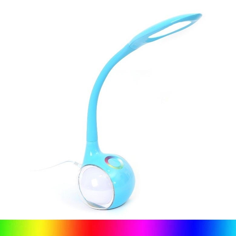 LED bordlampe m. RGB-farver dæmpbar LED/7W/230V blå
