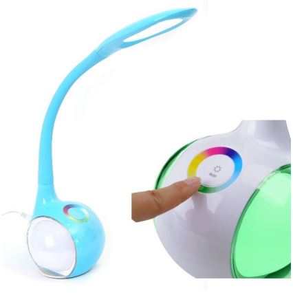 LED bordlampe m. RGB-farver dæmpbar LED/7W/230V blå