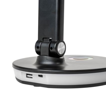 LED bordlampe m. RGBW-farver dæmpbar med powerbank-funktion LED/12W/5V 2800-6000K sort