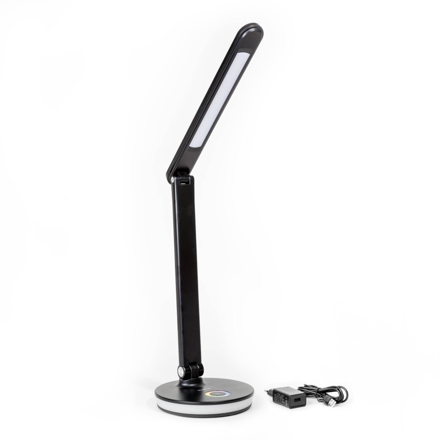LED bordlampe m. RGBW-farver dæmpbar med powerbank-funktion LED/12W/5V 2800-6000K sort