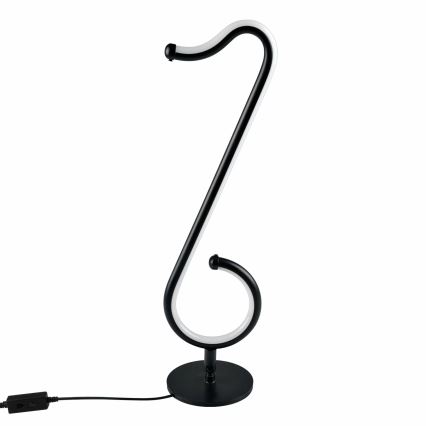 LED bordlampe m. RGBW-farver dæmpbar NUTKA LED/15W/5V sort + fjernbetjening