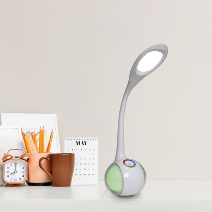LED bordlampe m. RGBW-farver m. touch-funktion dæmpbar COSMOS LED/6,5W/230V hvid