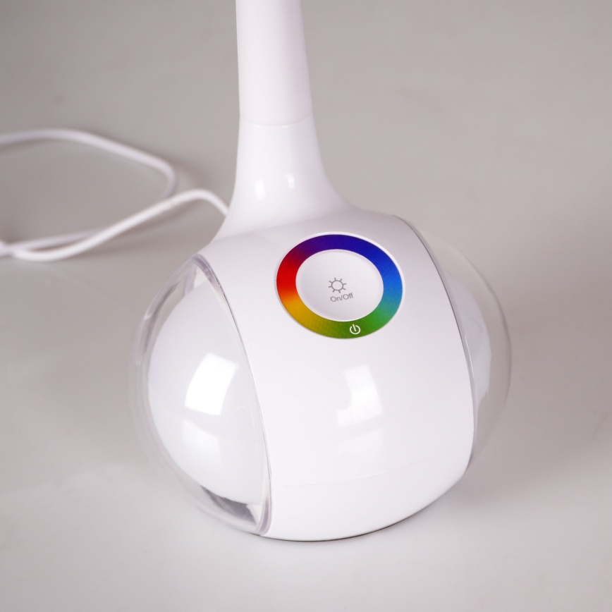LED bordlampe m. RGBW-farver m. touch-funktion dæmpbar COSMOS LED/6,5W/230V hvid