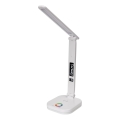 LED bordlampe m. RGBW-farver + touch-funktion og trådløs opladning dæmpbar display og USB-port MAGNUS LED/6W/5V 3000-6500K hvid