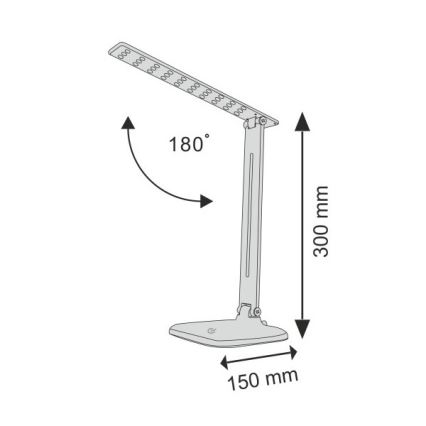 LED bordlampe m. touch-funktion dæmpbar JOWI LED/8W/230V sort