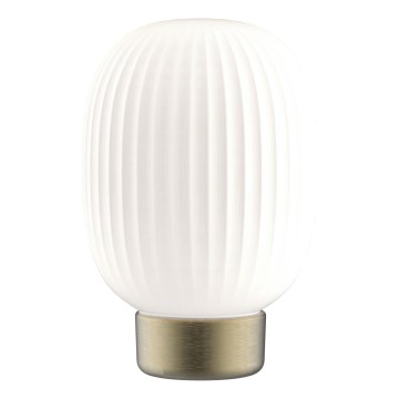 LED bordlampe m. touch-funktion dæmpbar LATTE LED/1,8W/5V USB 2000 mAh guldfarvet/hvid