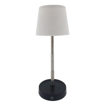 LED bordlampe m. touch-funktion dæmpbar LED/3W/5V USB 800 mAh hvid