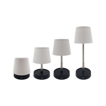 LED bordlampe m. touch-funktion dæmpbar LED/3W/5V USB 800 mAh hvid