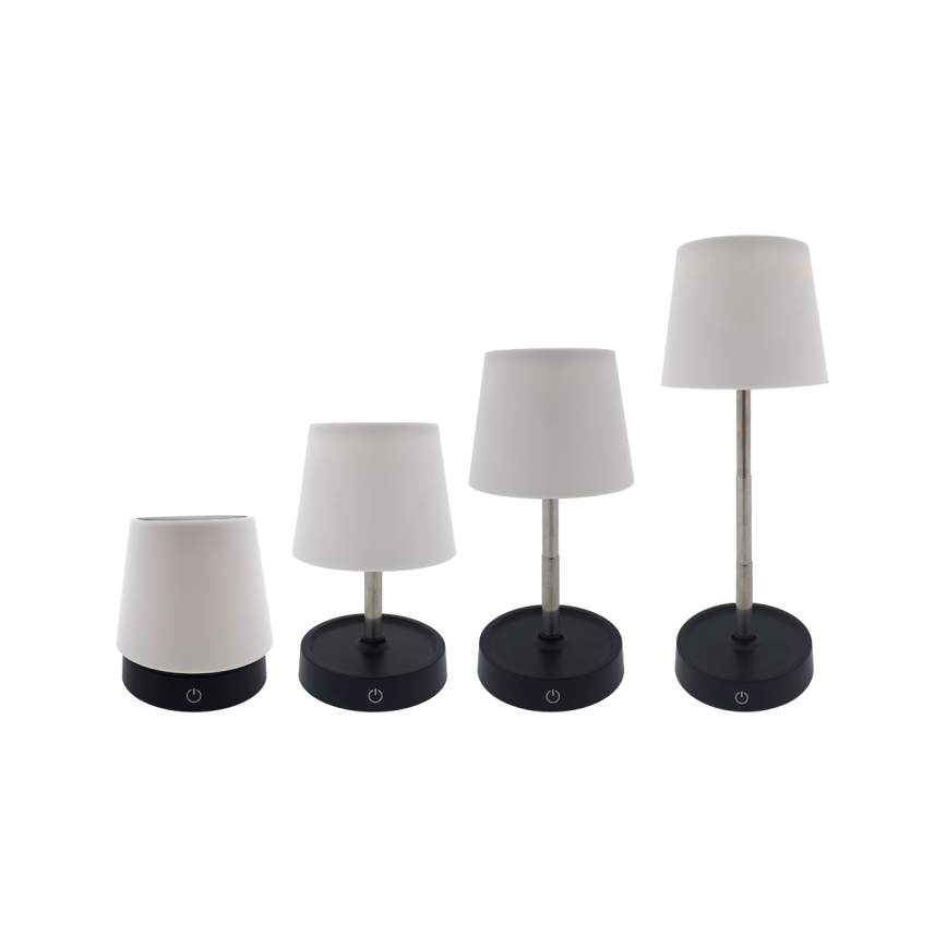 LED bordlampe m. touch-funktion dæmpbar LED/3W/5V USB 800 mAh hvid