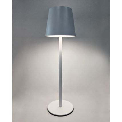 LED bordlampe m. touch-funktion dæmpbar LED/5W/5V USB 1200 mAh hvid