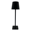 LED bordlampe m. touch-funktion dæmpbar LED/5W/5V USB 1200 mAh sort