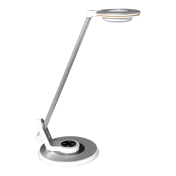 LED bordlampe m. touch-funktion dæmpbar LIMA LED/8W/230V USB sølvfarvet