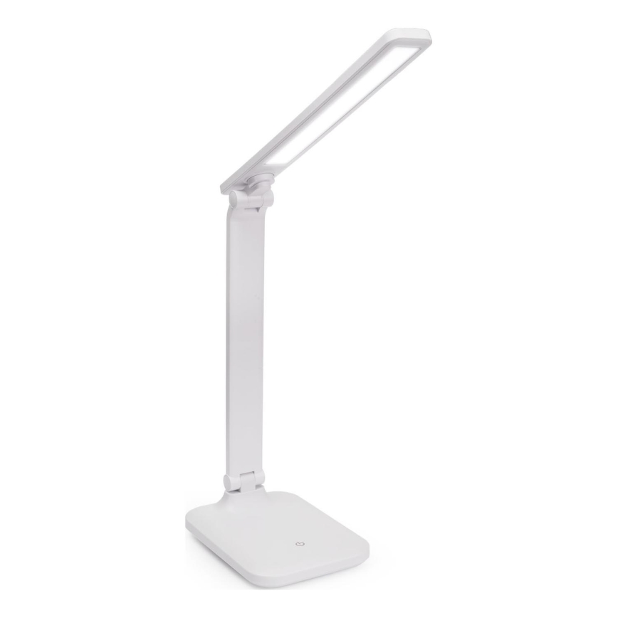LED Bordlampe m. trådløs opladning og touch-funktion dæmpbar og USB-port REMUS LED/5W/230V hvid