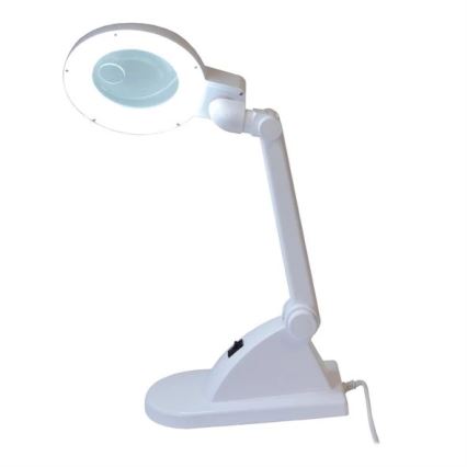 LED bordlampe med lup LED/6W/230V hvid