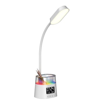 LED bordlampe med RGBW-farver og blyantsholder dæmpbar FALCON LED/10W/5V