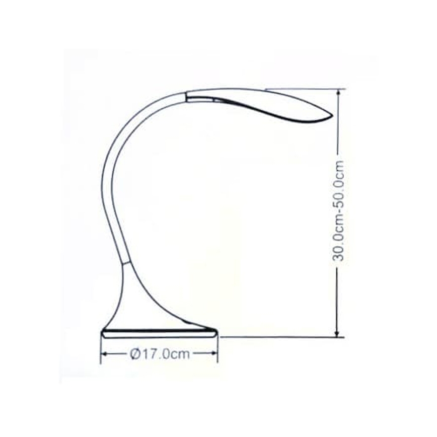 LED Bordlampe med touch dæmpning VIPER LED/5,5W/230V antik sort