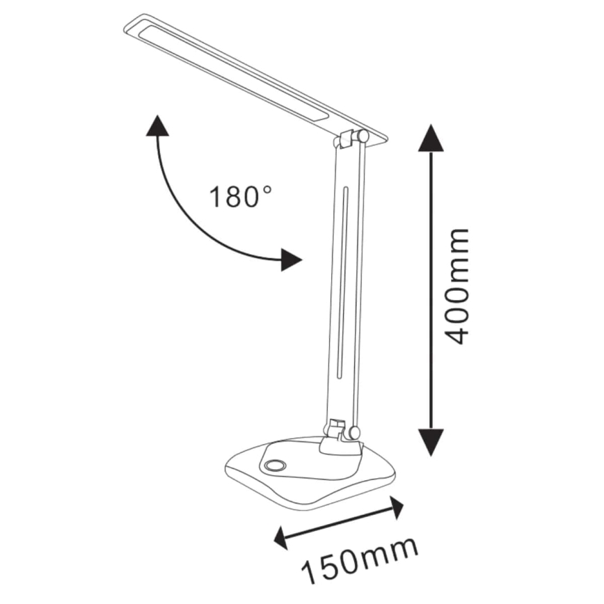 LED bordlampe med touch-funktion dæmpbar TOLEDO LED/8W/230V 3000-6500K