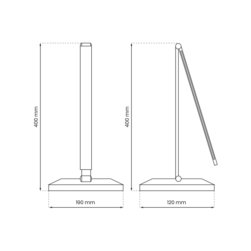 LED bordlampe med trådløs opladning VARIO LED/5W/230V 3000-6000K hvid
