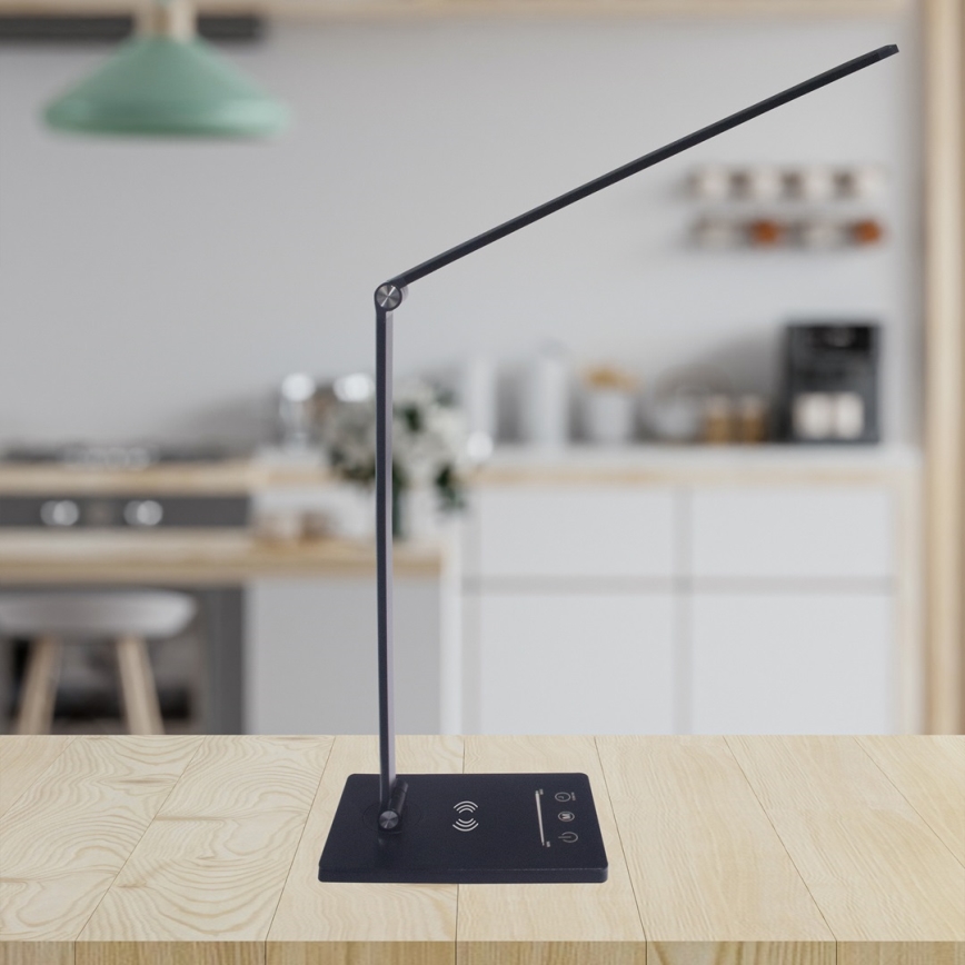 LED bordlampe med trådløs opladning VARIO LED/5W/230V 3000-6000K sort