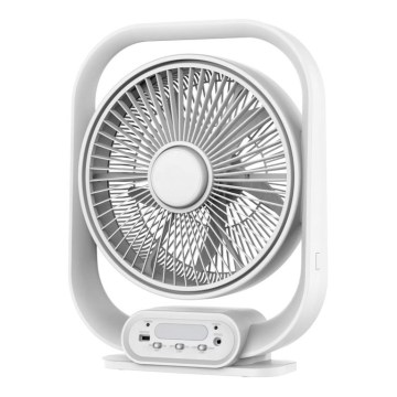 LED bordlampe med ventilator LED/2W/230V hvid