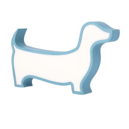 LED-bordlampe til børn DOG, 12 W, 230 V, blå