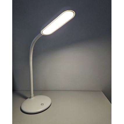 LED bordlampe touch-funktion fleksibel dæmpbar  LED/6W/5V USB 1200 mAh hvid