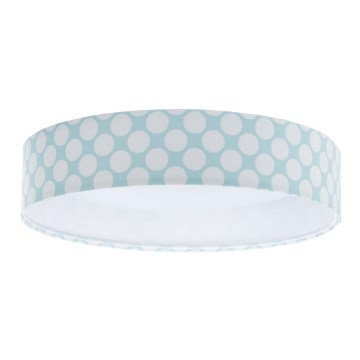 LED Børne loftlampe GALAXY KIDS LED/24W/230V grøn/hvid med prikker