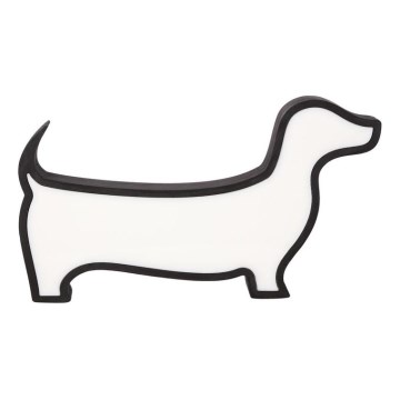 LED Børne skrivebordslampe DOG LED/12W/230V sort
