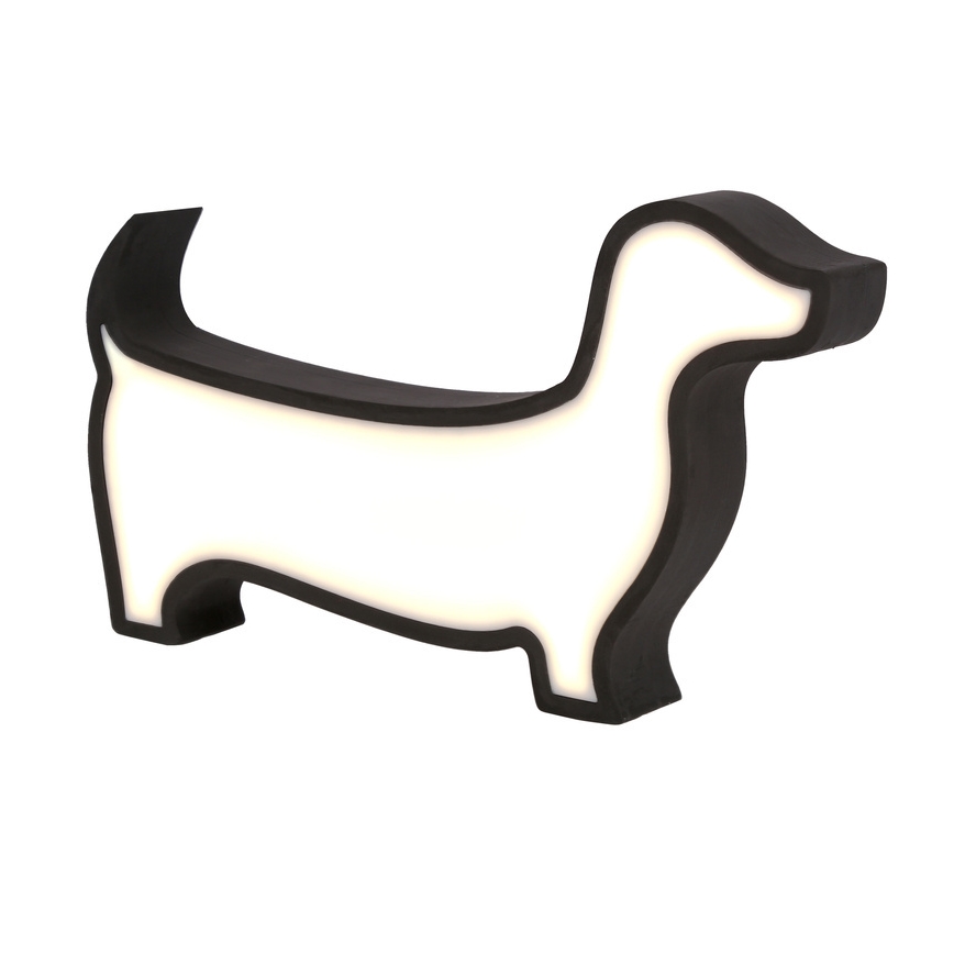 LED Børne skrivebordslampe DOG LED/12W/230V sort