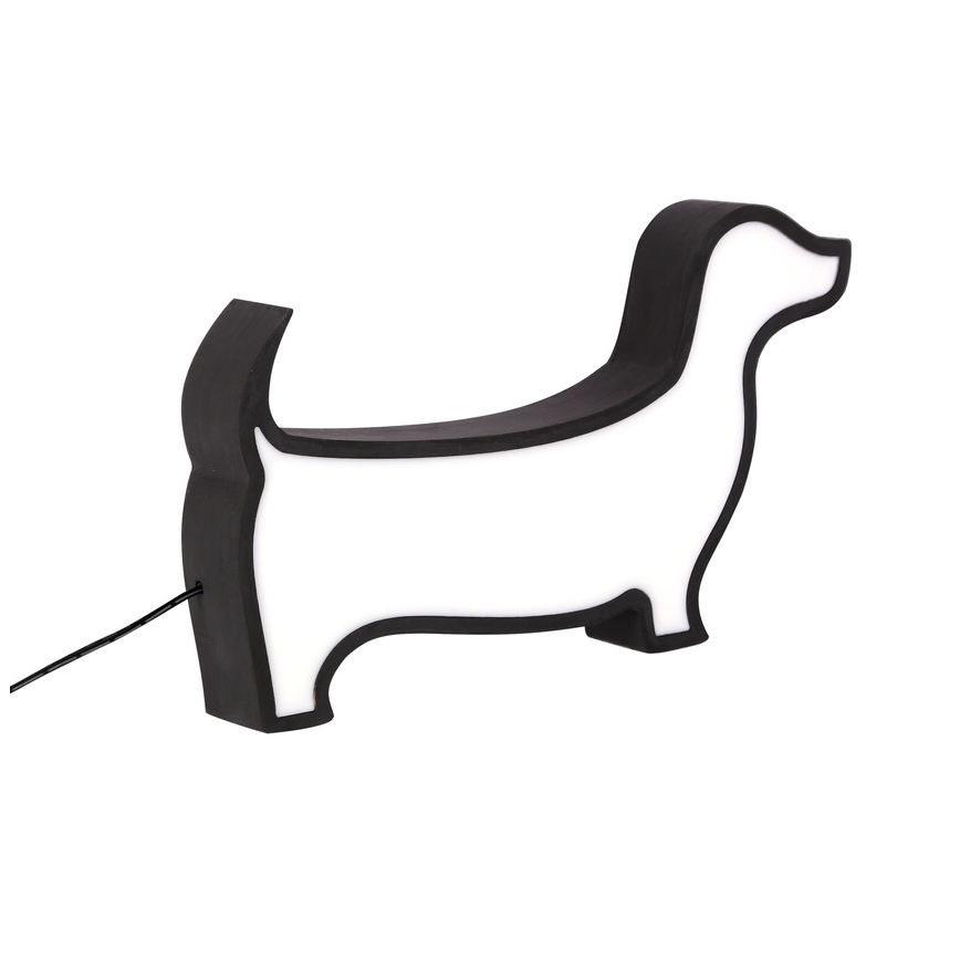 LED Børne skrivebordslampe DOG LED/12W/230V sort