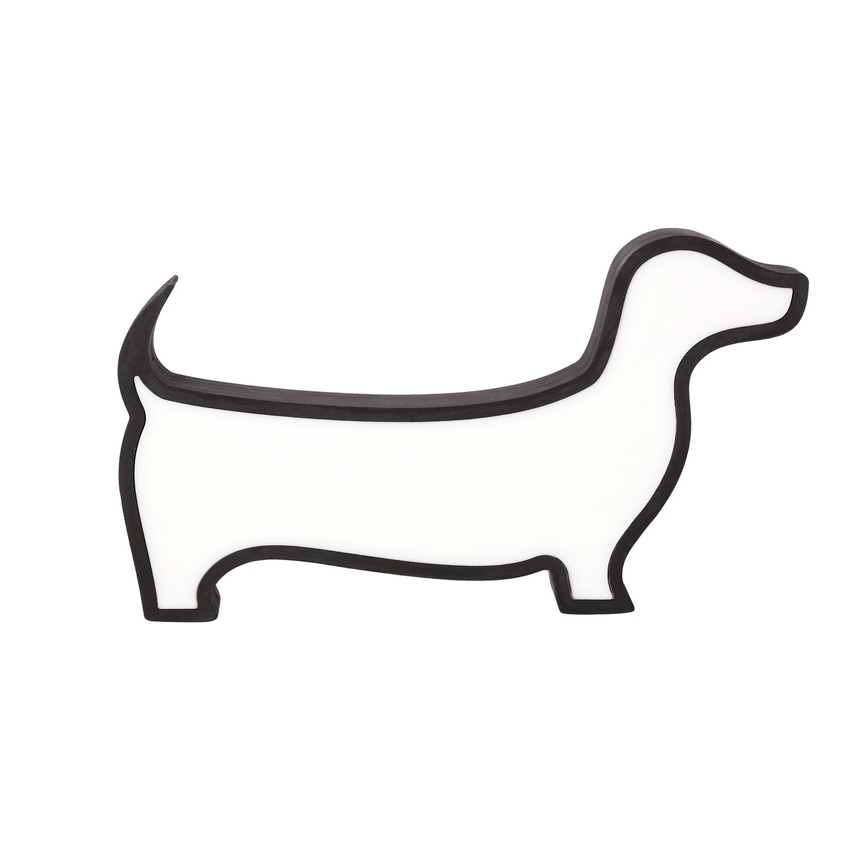 LED Børne skrivebordslampe DOG LED/12W/230V sort