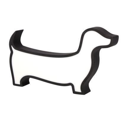 LED Børne skrivebordslampe DOG LED/12W/230V sort