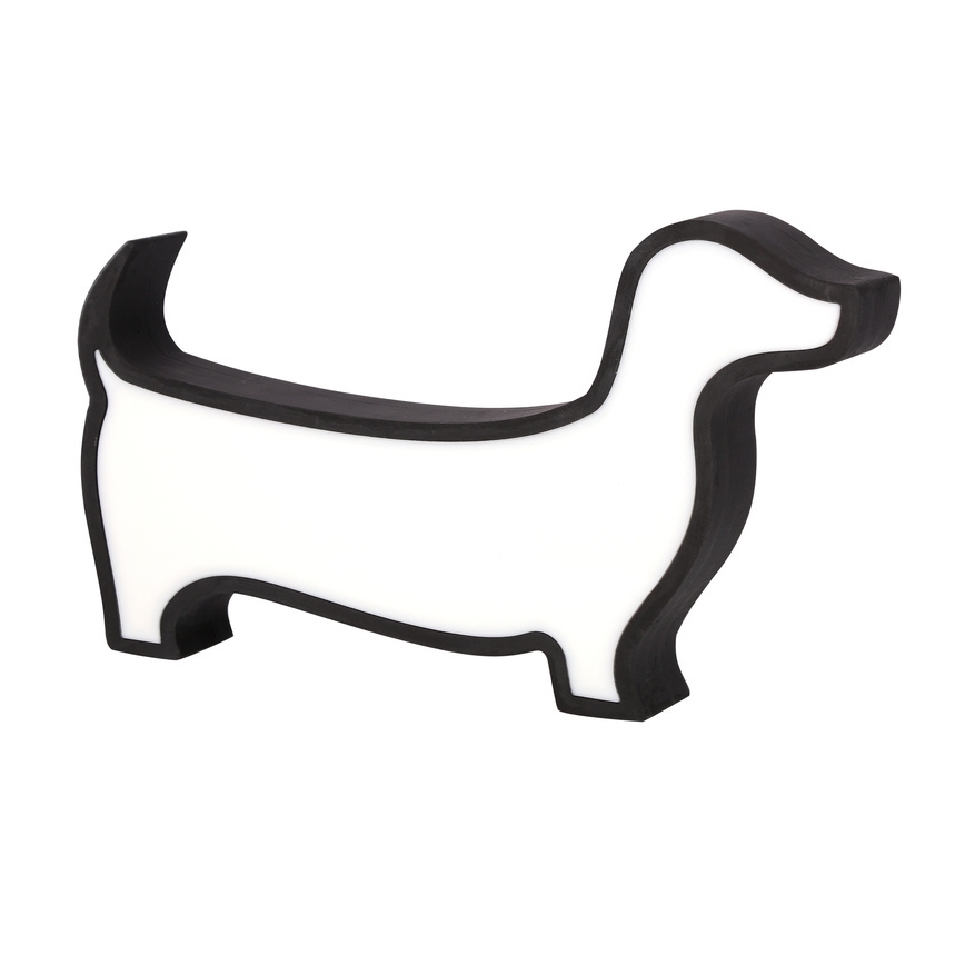 LED Børne skrivebordslampe DOG LED/12W/230V sort